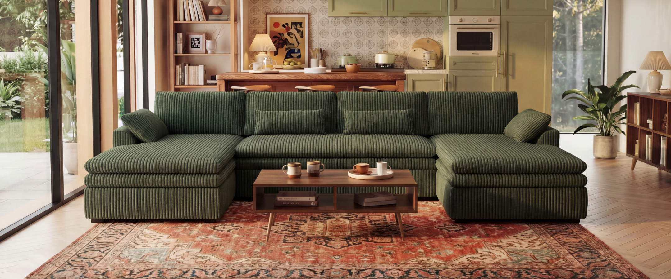 5 Best Green Sofa Living Room Ideas to Refresh Your Space in 2026 – Belffin