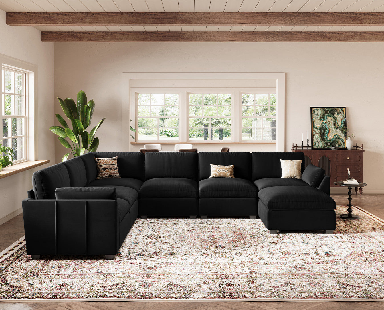 Uteeran Oversized 6 Seats Sofa