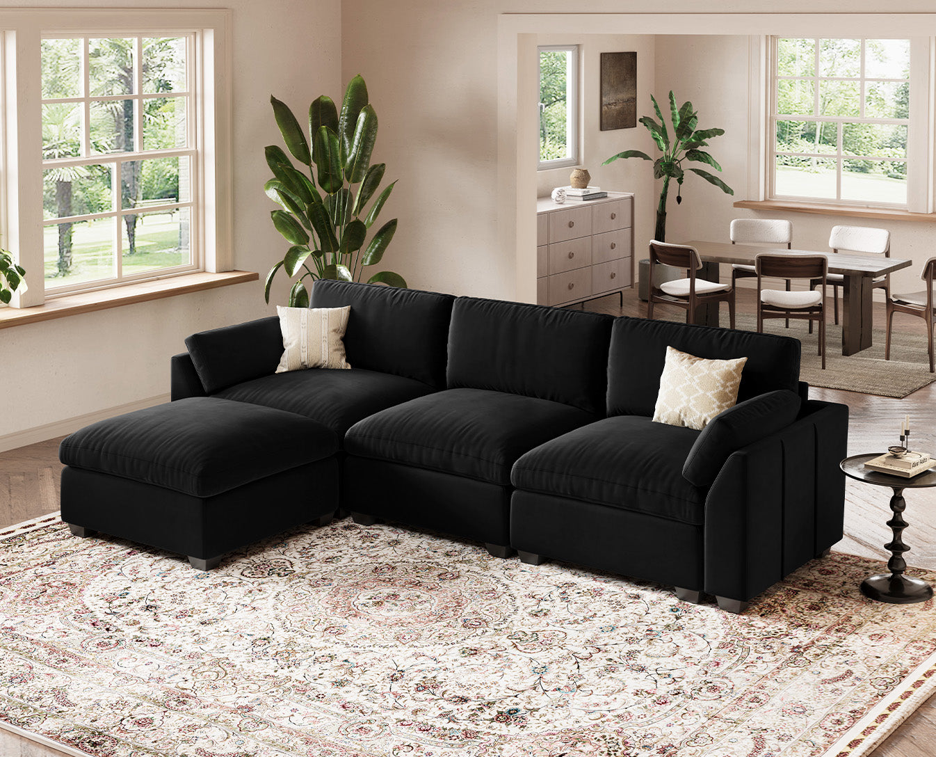 Uteeran Oversized 3 Seats Sofa