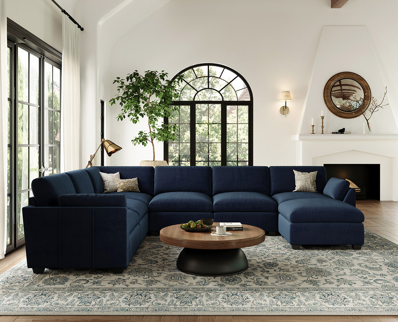 Uteeran Oversized 6 Seats Sofa