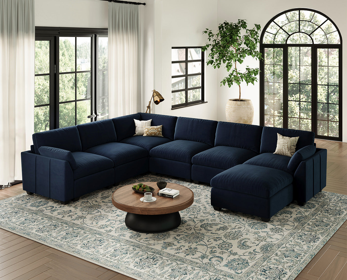 Uteeran Oversized 6 Seats Sofa