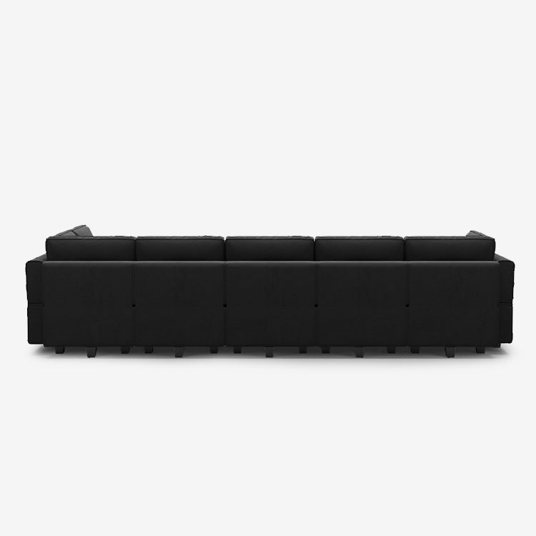 Belffin 9 Seats + 8 Sides Modular Velvet Sofa with Storage Seat