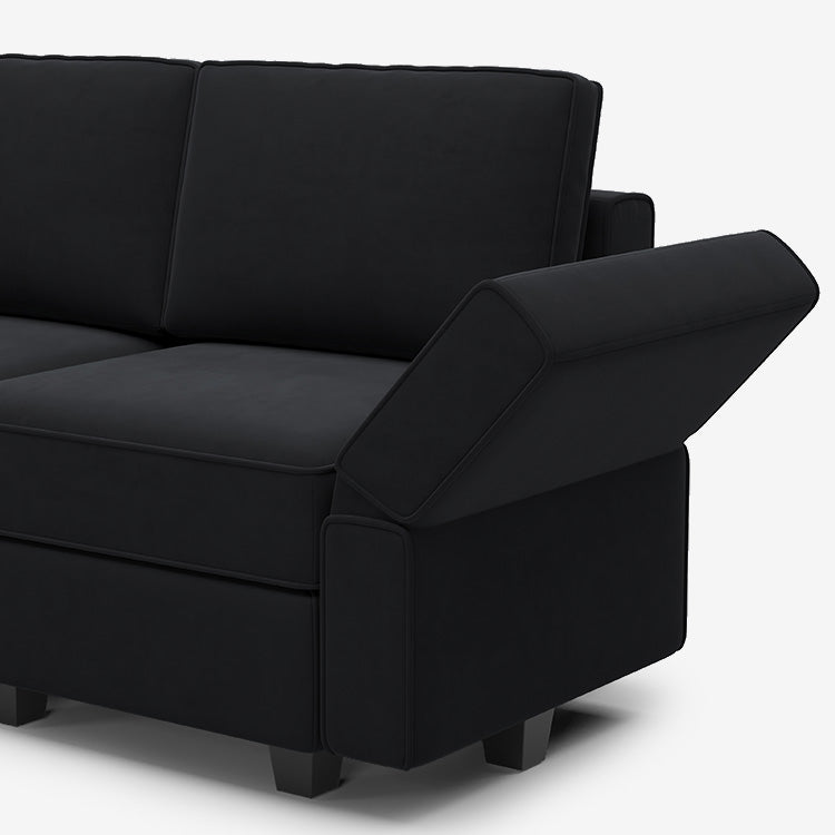 Belffin 9 Seats + 8 Sides Modular Velvet Sofa with Storage Seat