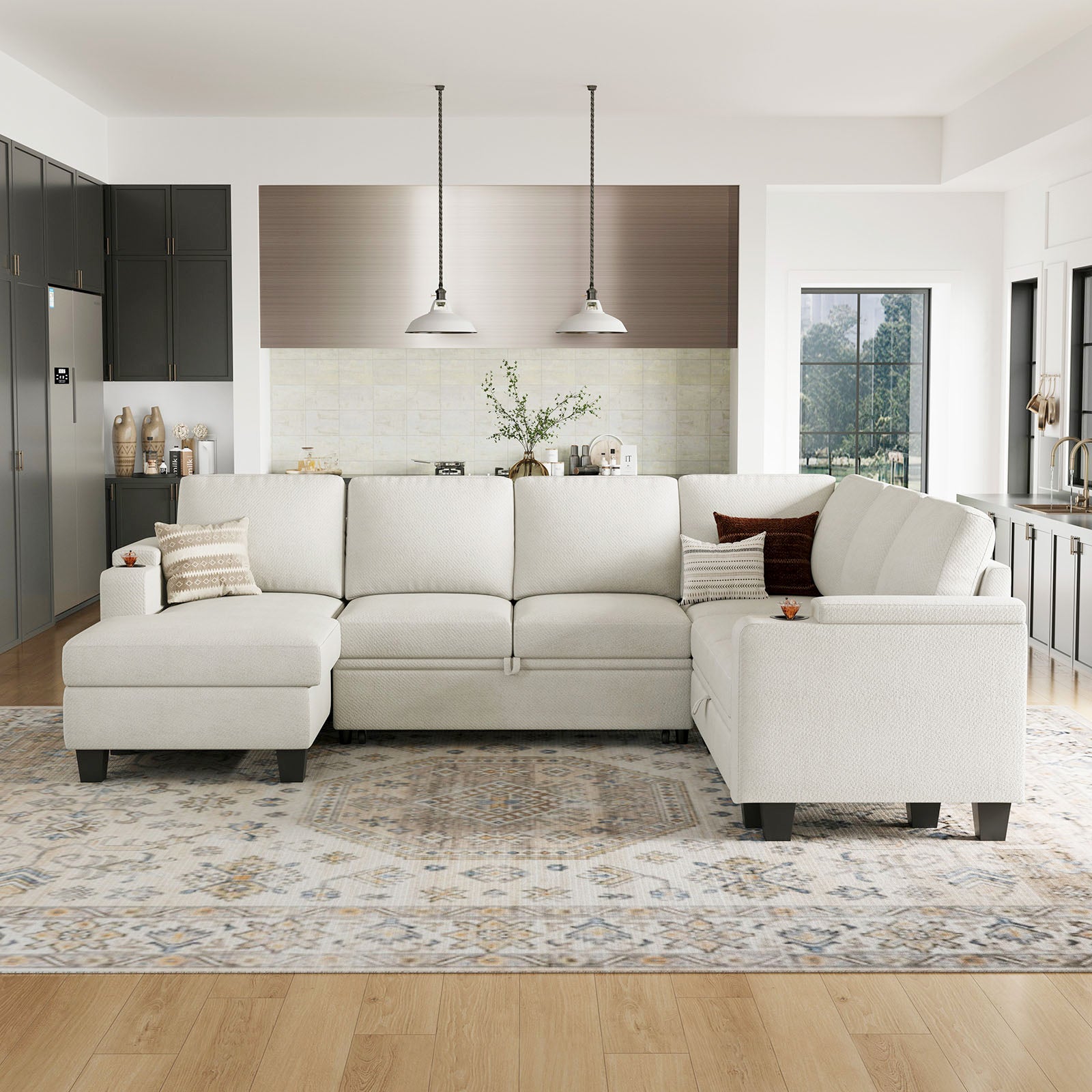 Vesper Cup Holder Pull-out Sofa
