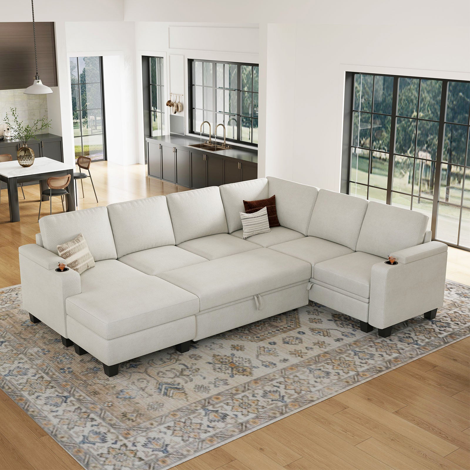 Vesper Cup Holder Pull-out Sofa