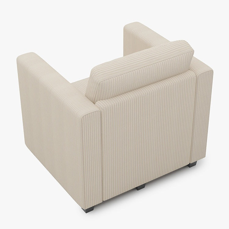 Emry 1 Seats + 3 Sides Modular Corduroy Sofa with Storage Seat