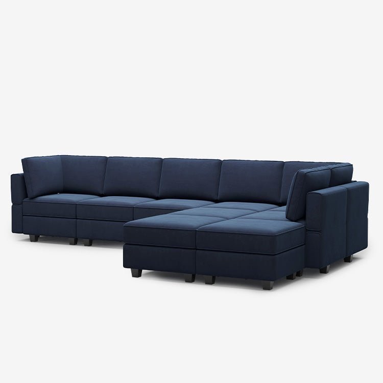 Belffin 9 Seats + 8 Sides Modular Velvet Sofa with Storage Seat