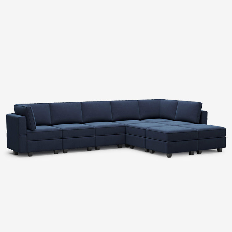 Belffin 9 Seats + 8 Sides Modular Velvet Sofa with Storage Seat