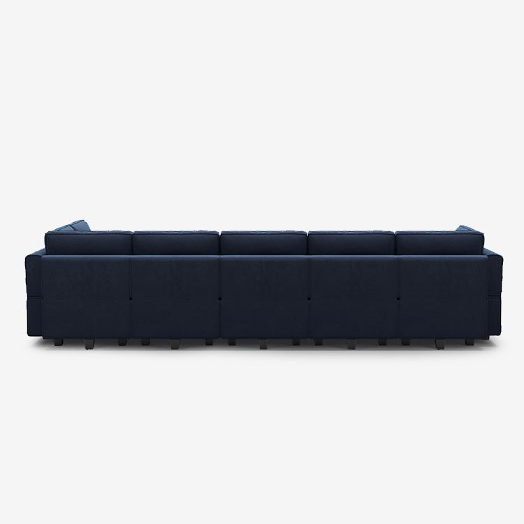 Belffin 9 Seats + 8 Sides Modular Velvet Sofa with Storage Seat