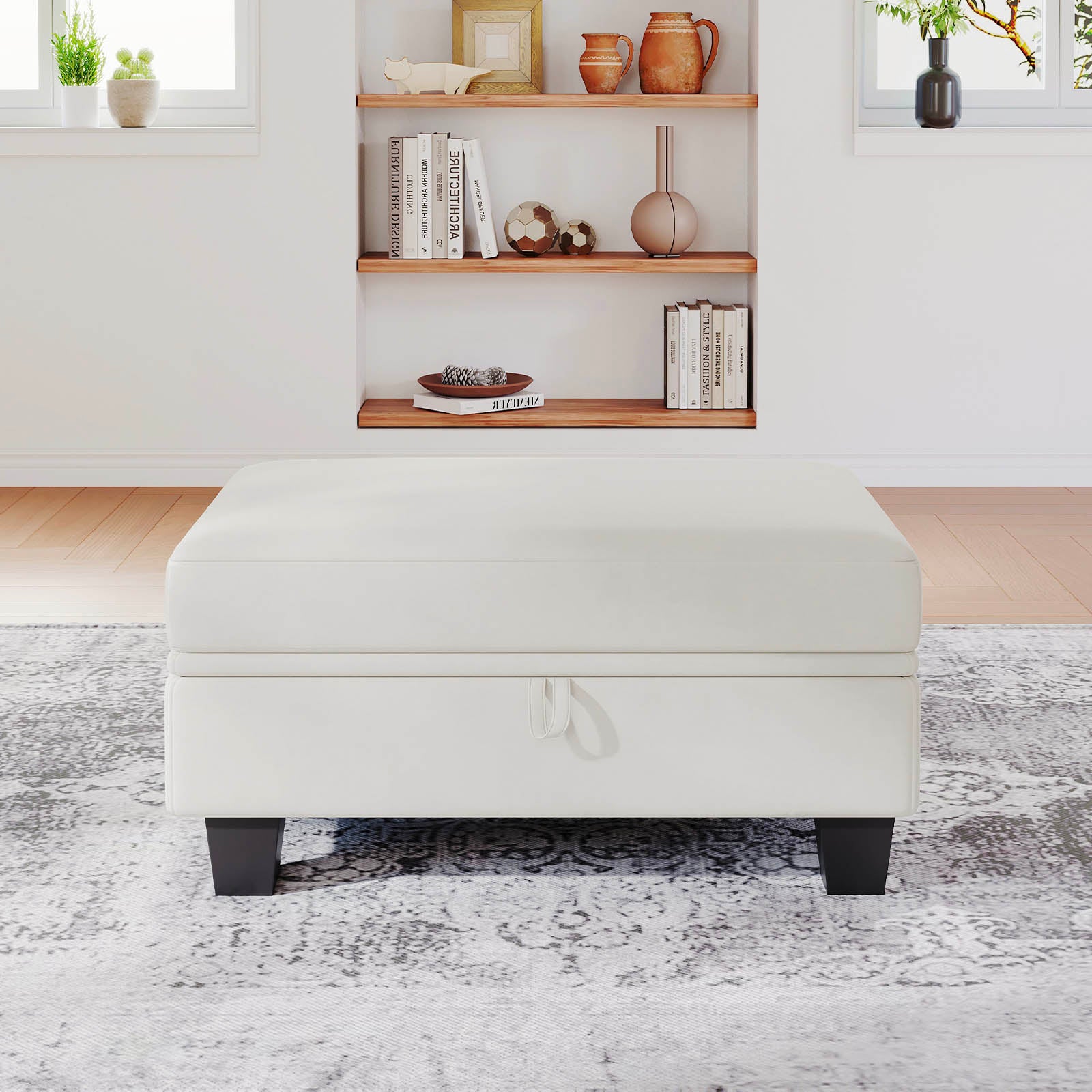 Belffin Velvet Small Ottoman