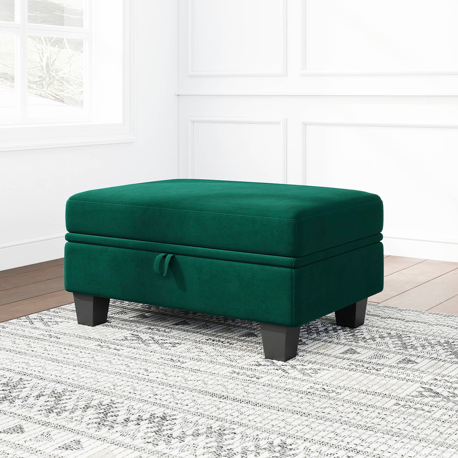 Belffin Velvet Small Ottoman