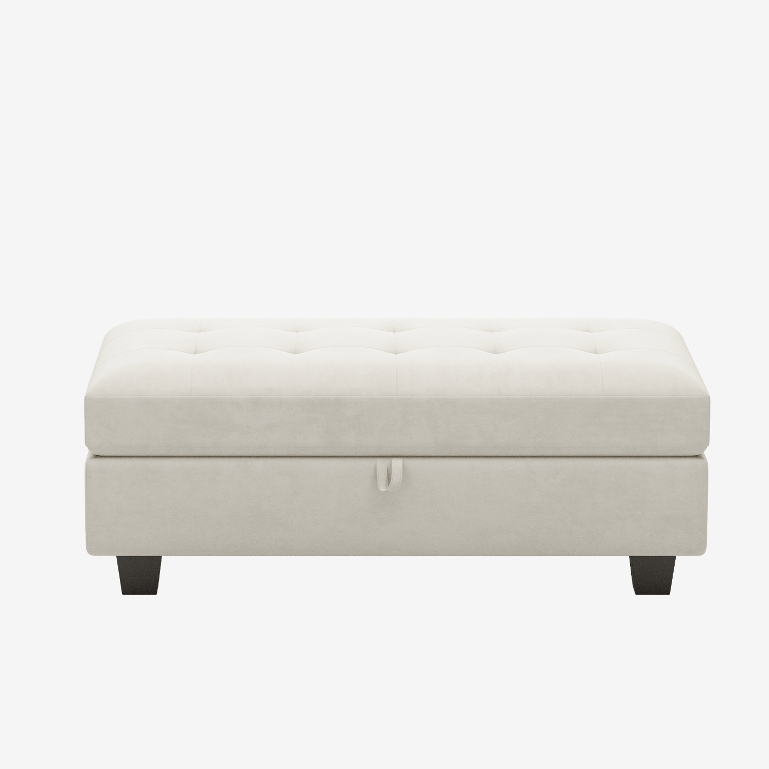 Huvona Modular Velvet Tufted Long Ottoman
