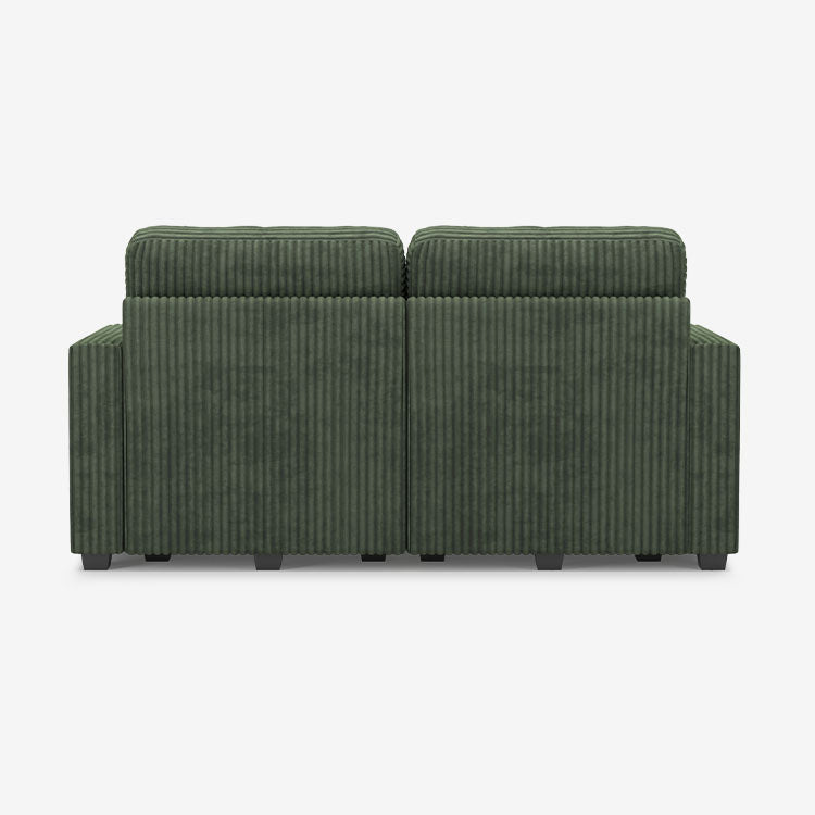 Thara 2 Seats + 4 Sides Oversized Modular Wide-Ribbed Corduroy Loveseat Sofa with Large Storage Seat