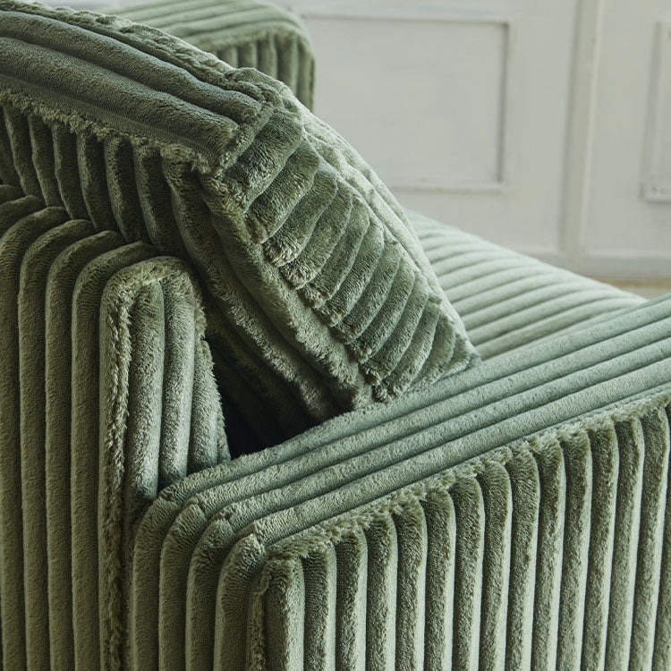 Thara 2 Seats + 4 Sides Oversized Modular Wide-Ribbed Corduroy Loveseat Sofa with Large Storage Seat