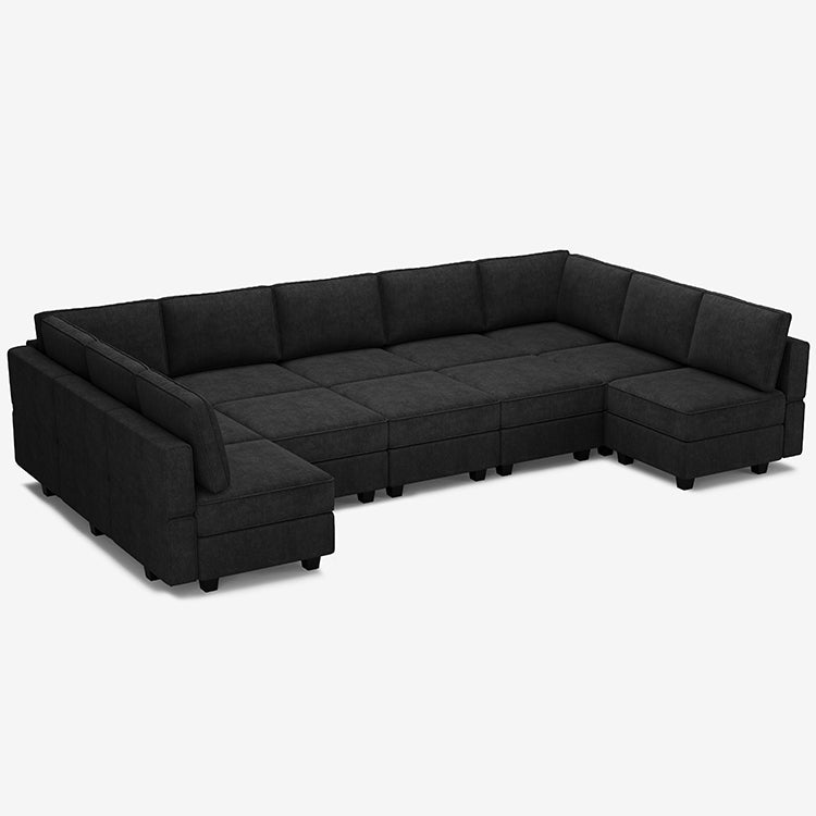 Belffin Modular Sofa - 12 Seats + 11 Sides Modular Terry Sofa With ...