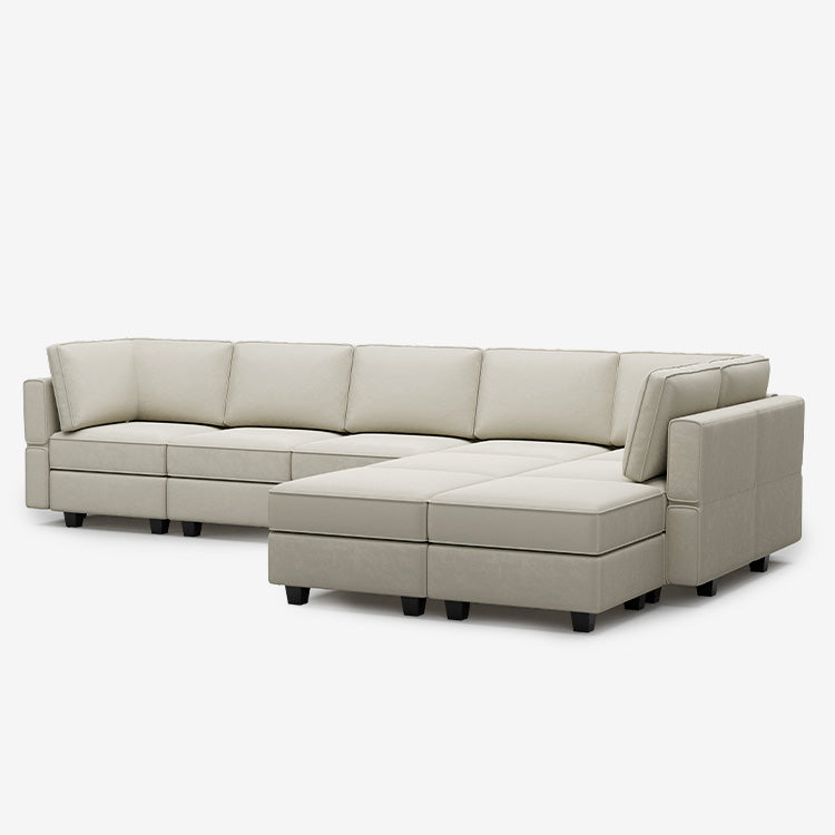 Belffin 9 Seats + 8 Sides Modular Velvet Sofa with Storage Seat