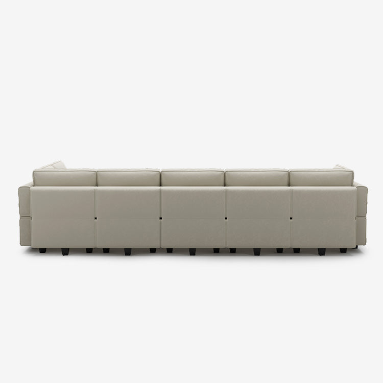 Belffin 9 Seats + 8 Sides Modular Velvet Sofa with Storage Seat