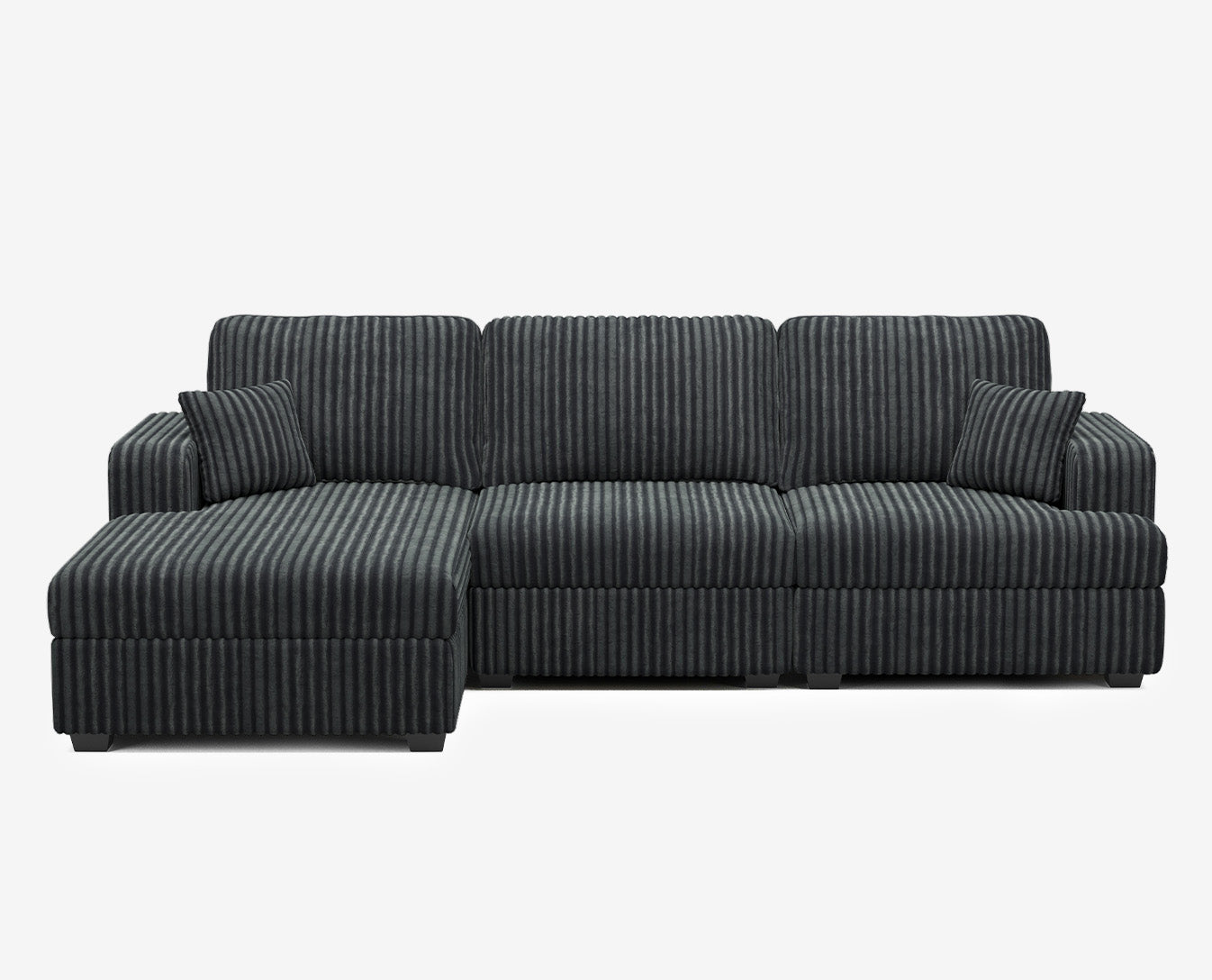 Belffin 3 Seats Oversized Wide-Ribbed Corduroy Sofa