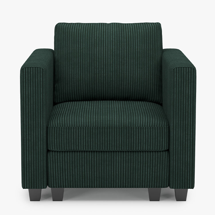 Emry 1 Seats + 3 Sides Modular Corduroy Sofa with Storage Seat