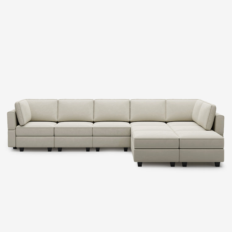 Belffin 9 Seats + 8 Sides Modular Velvet Sofa with Storage Seat