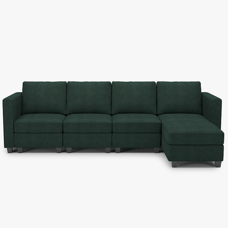Emry 5 Seats + 6 Sides Modular Corduroy Sofa with Storage Seat