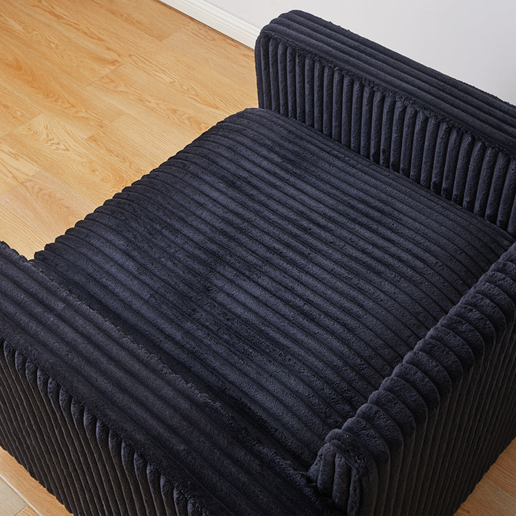 Thara 2 Seats + 4 Sides Oversized Modular Wide-Ribbed Corduroy Loveseat Sofa with Large Storage Seat