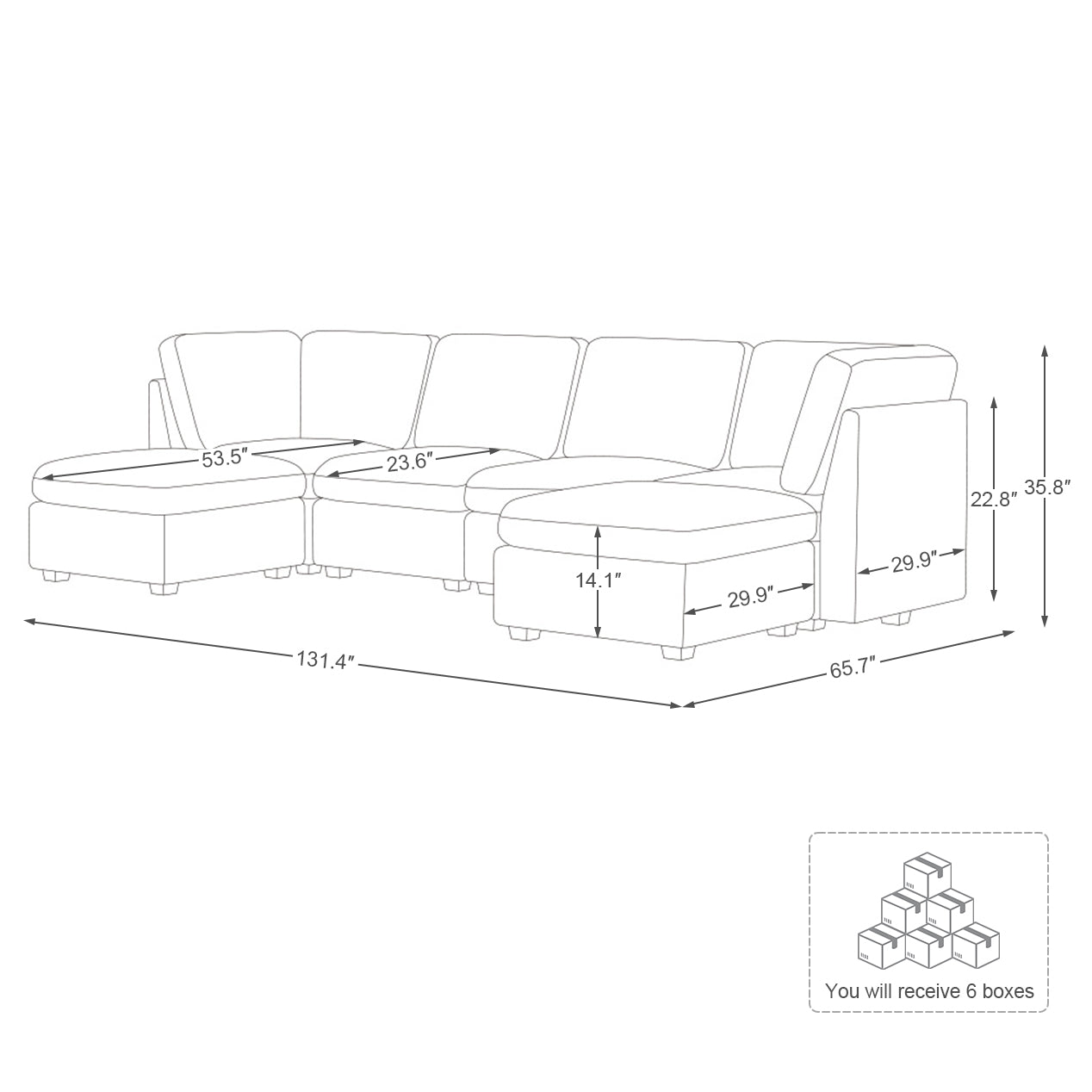 Thara Upgraded Oversized Sofa