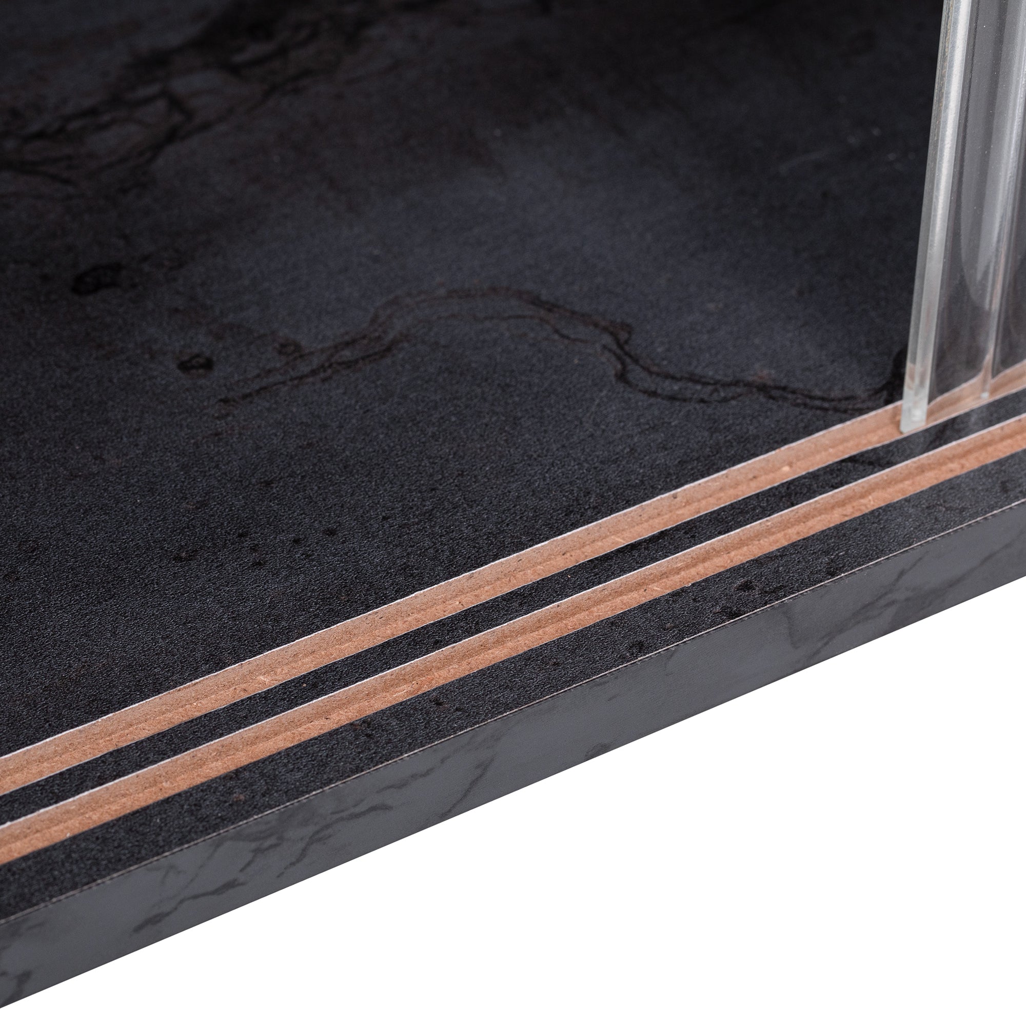 Luxe Black Marble TV Stand