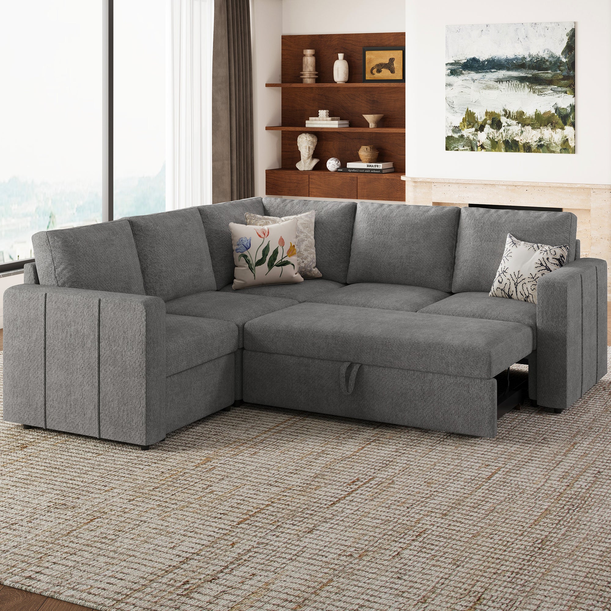 Elva Modern Pull-out Sofa