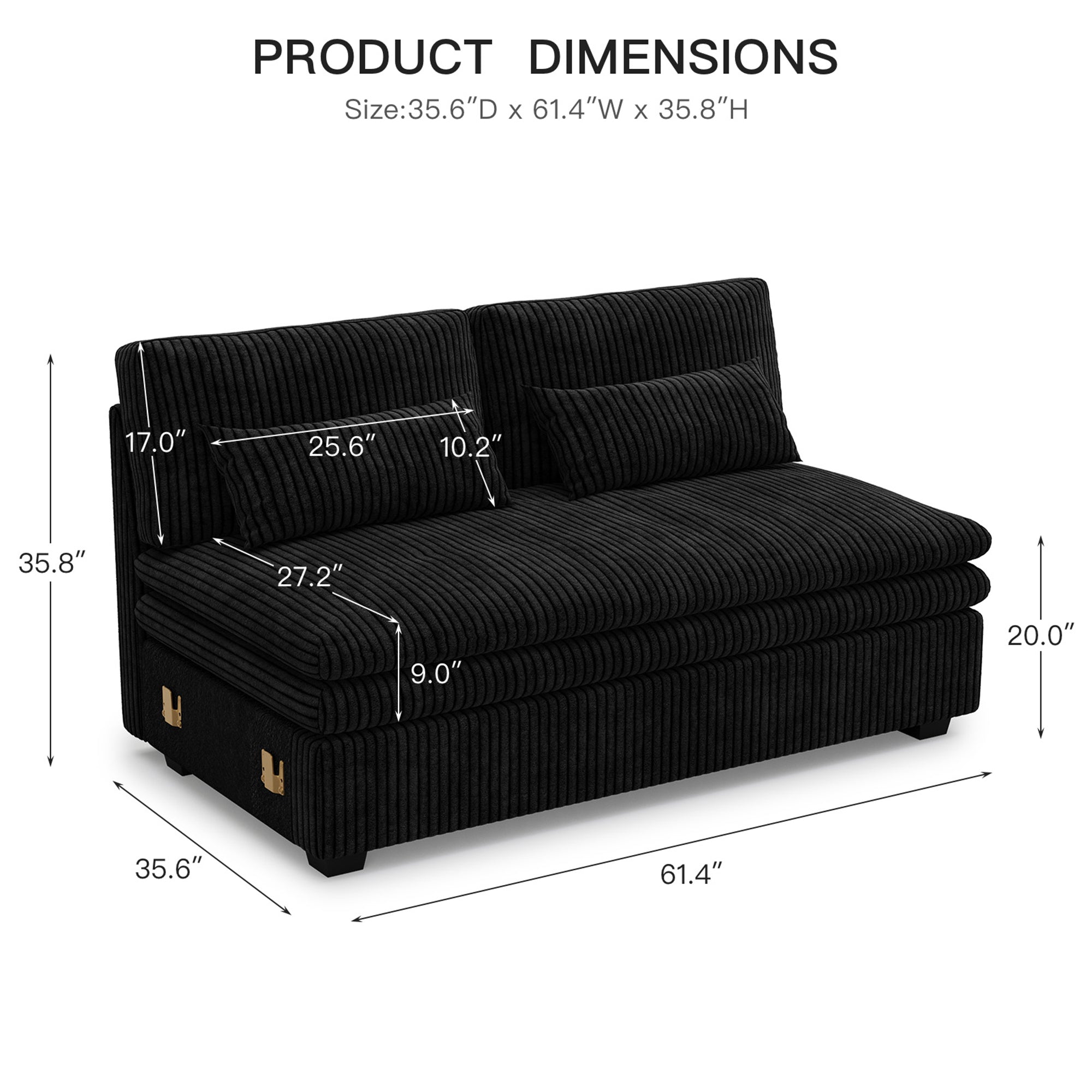 corduroy-obsidian-black-b-double-seat-dimension