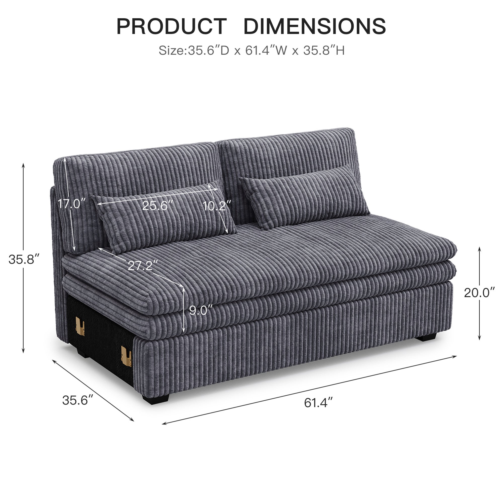 corduroy-pewter-grey-b-double-seat-dimension