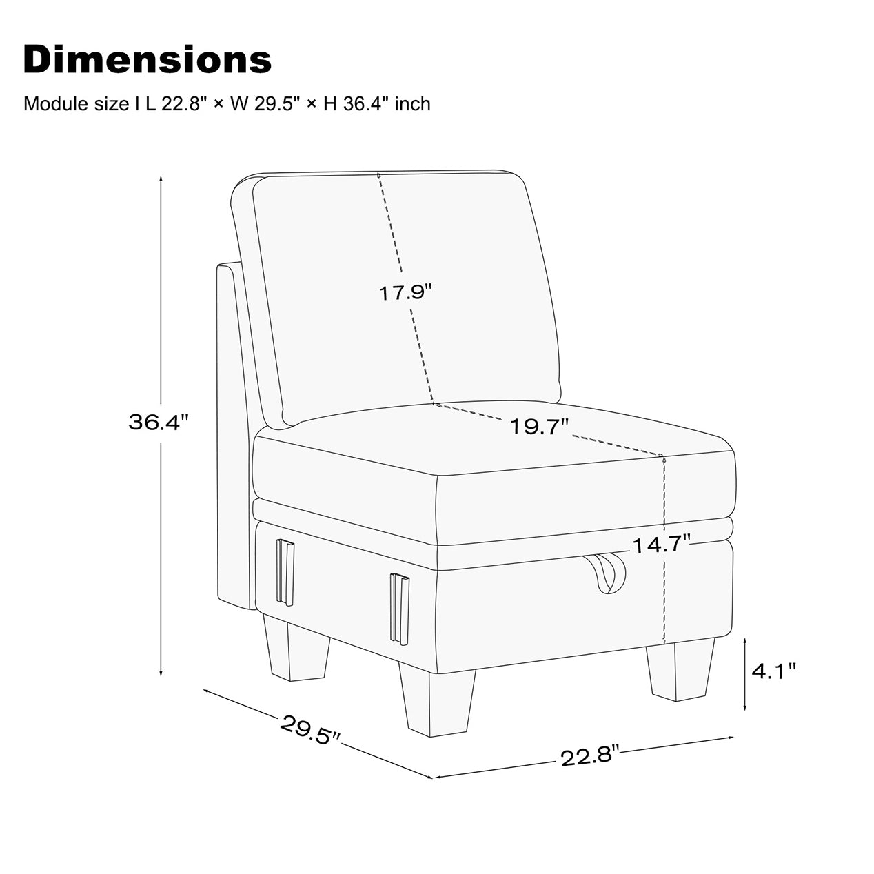 c-single-seat-dimension