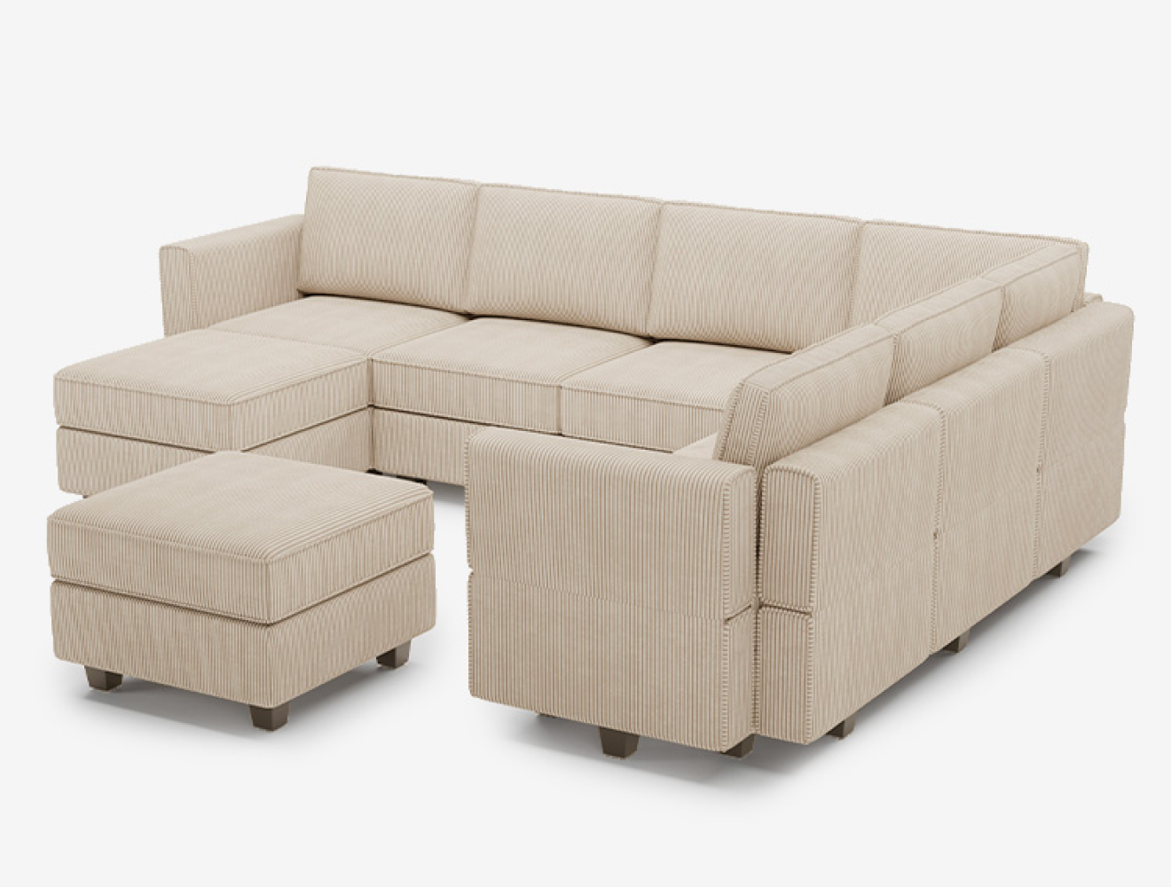 Belffin 7 Seats + 9 Sides Modular Sofa with Storage Seat