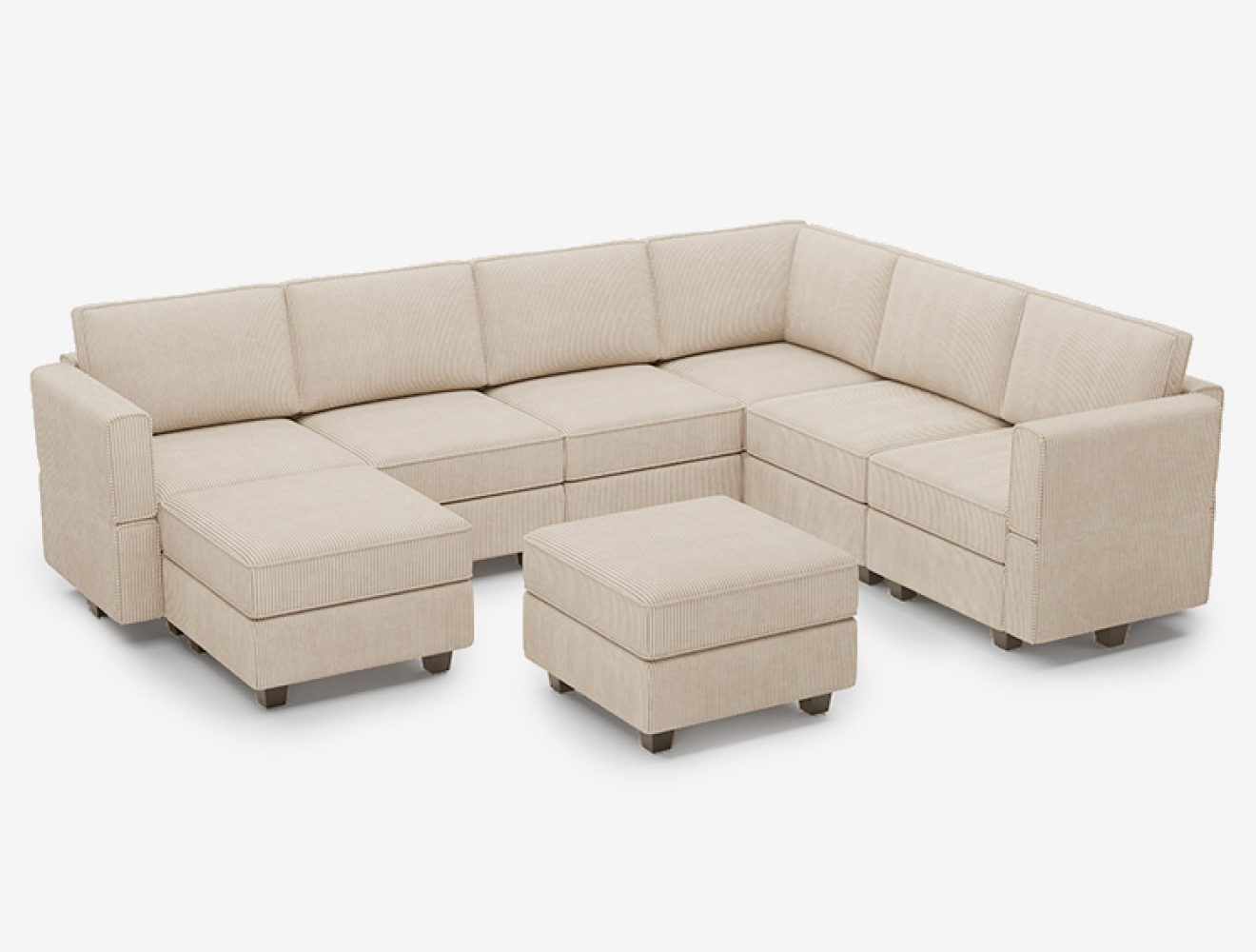 Belffin 7 Seats + 9 Sides Modular Sofa with Storage Seat