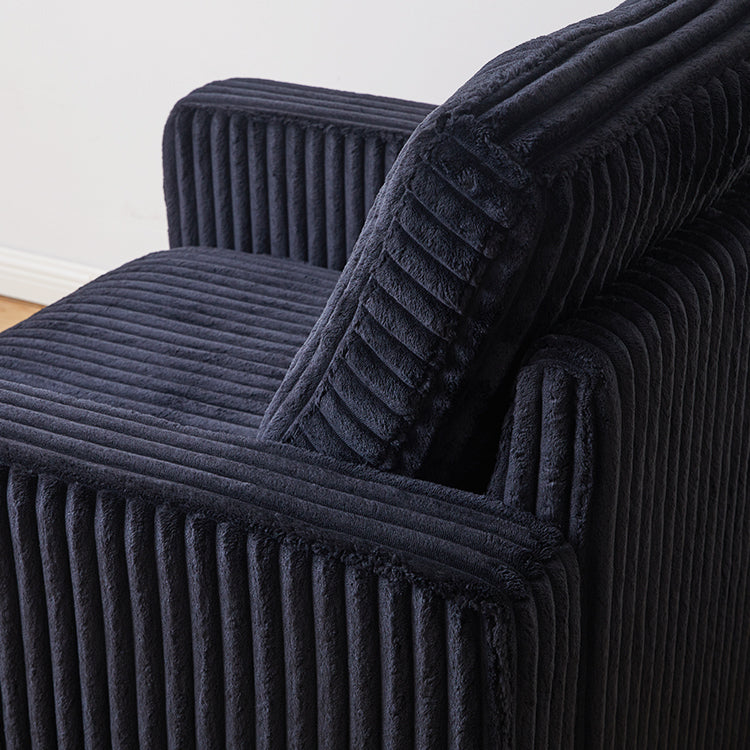 Thara 2 Seats + 4 Sides Oversized Modular Wide-Ribbed Corduroy Loveseat Sofa with Large Storage Seat