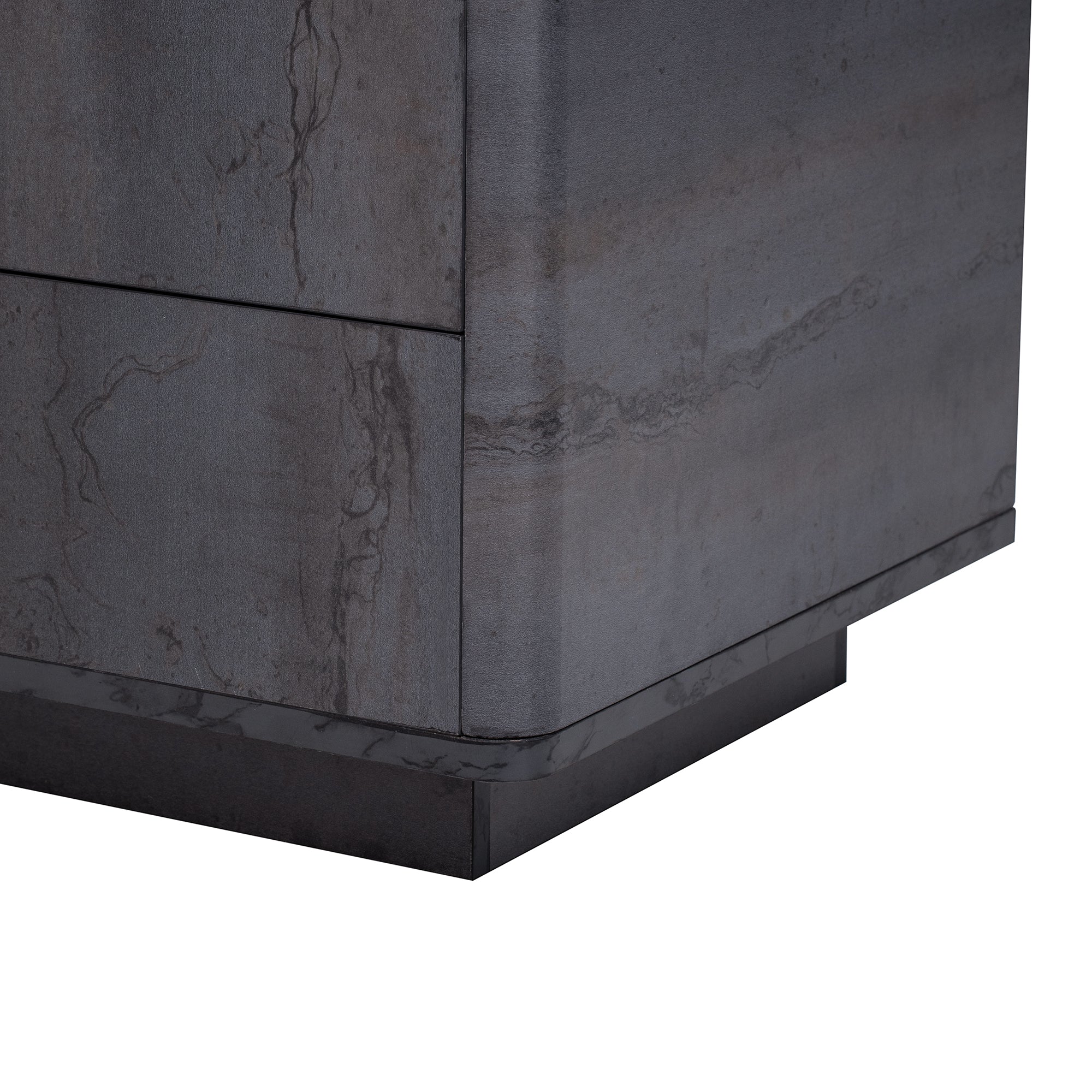 Luxe Black Marble TV Stand