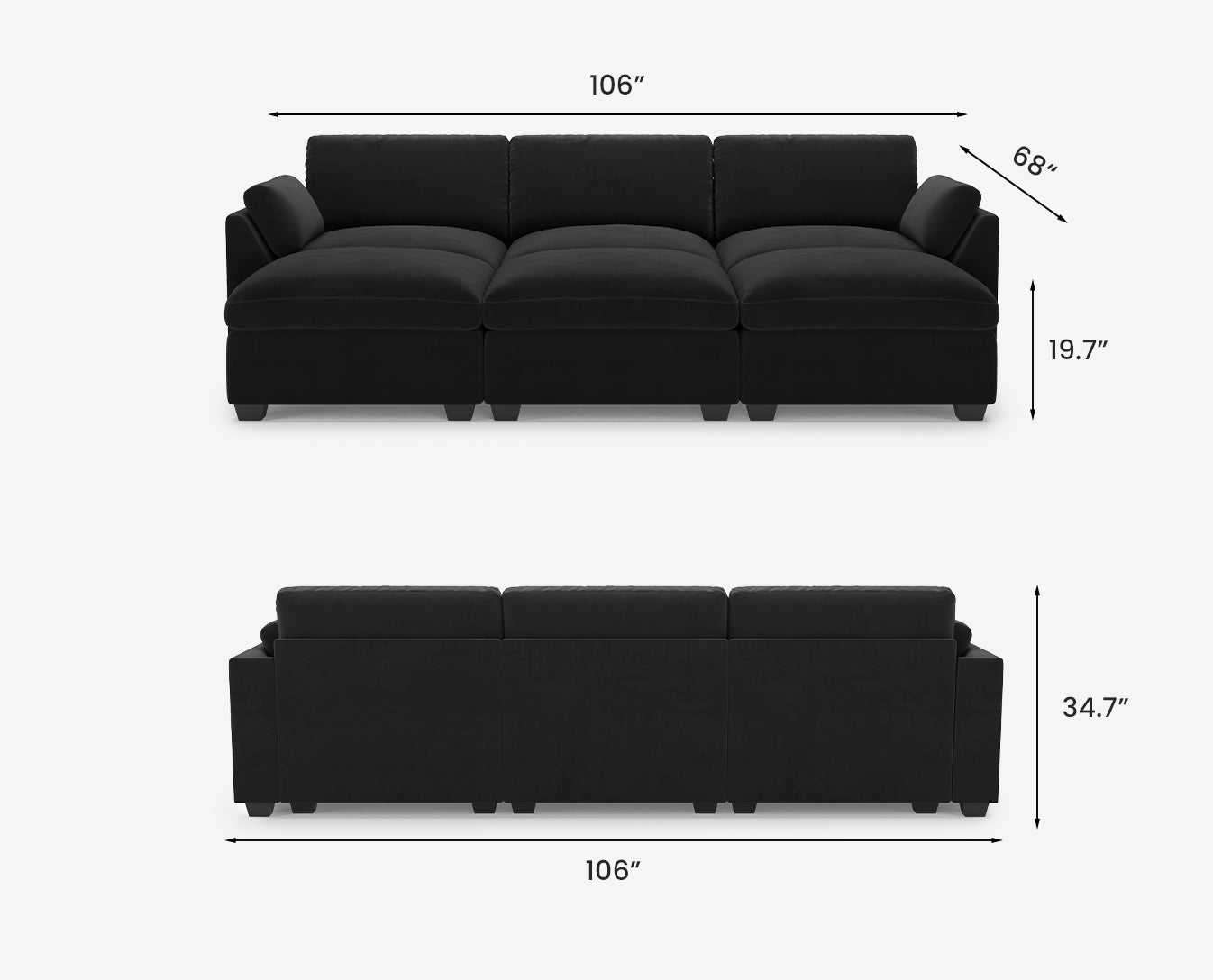 Aluvia 6 Seats Sleeper Sofa
