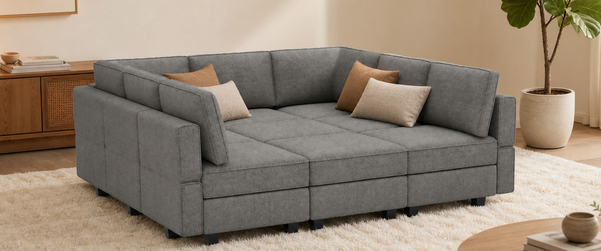 How to Style a Gray Sectional: Color Palettes, Rugs & Decor Tips