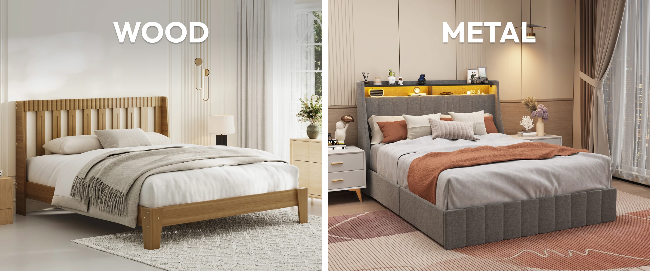 Wooden Vs. Metal Bed Frames: Which Is Best for Your Bedroom?
