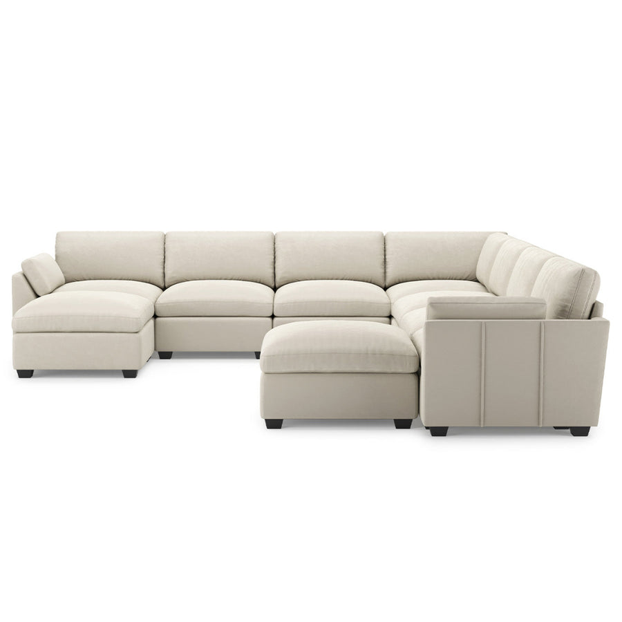 Cosmic-Latte-/-Velvet-8-Seat-U-Shaped-Sectional-with-Return