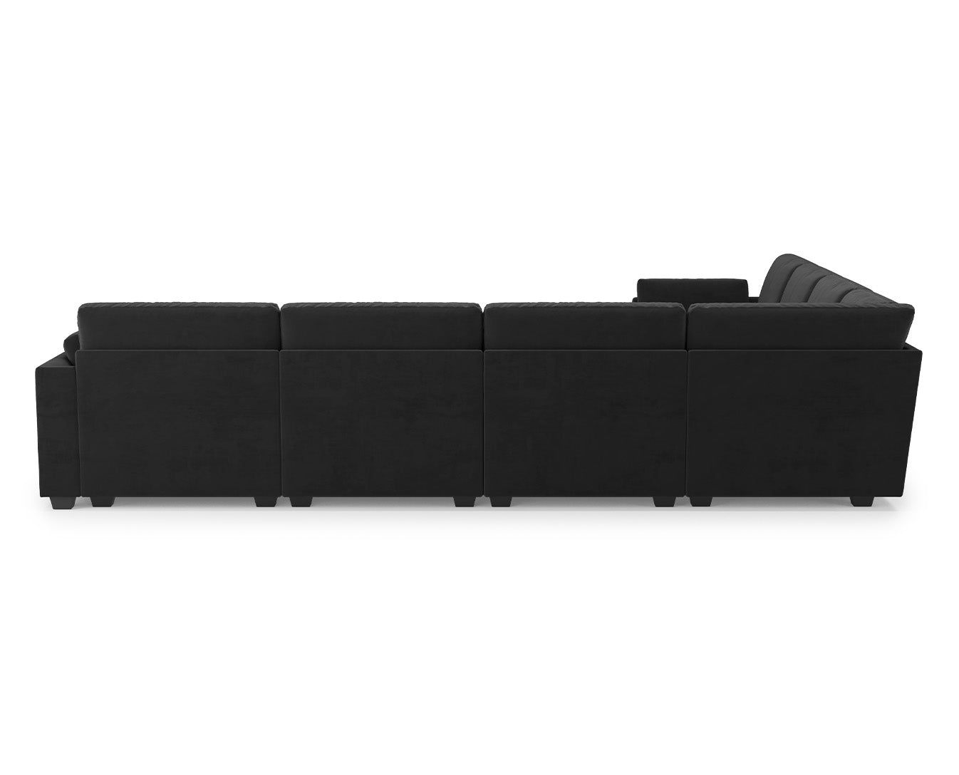 Uteeran Modular Oversized Velvet 7 Seats Cloud Sofa