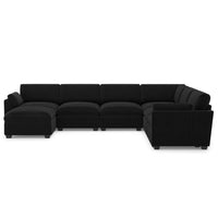 Midnight-Black-/-Velvet-7-Seat-U-Shaped-Sectional