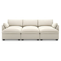 Cosmic-Latte-/-Velvet-6-Seat-Open-Pit-Sectional