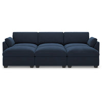 Navy-Blue-/-Velvet-6-Seat-Open-Pit-Sectional