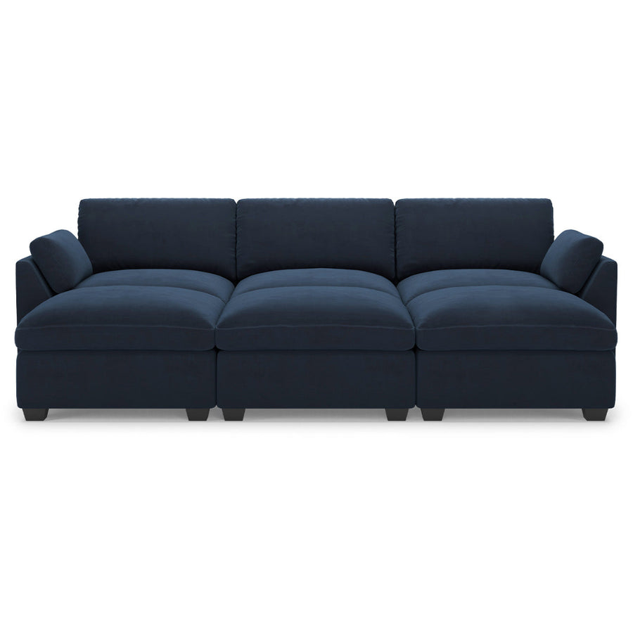 Navy-Blue-/-Velvet-6-Seat-Open-Pit-Sectional