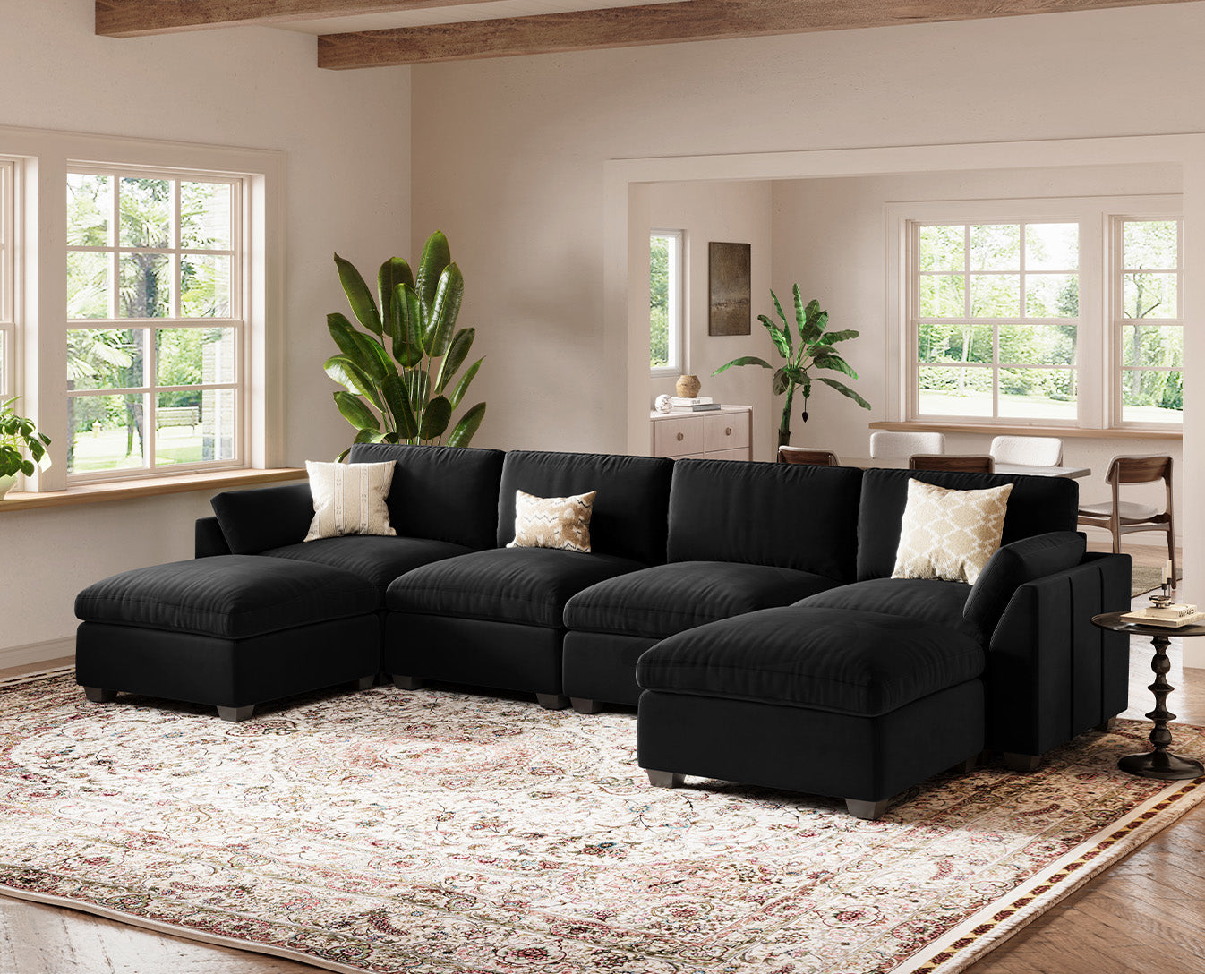 Uteeran Oversized 4 Seats Sofa