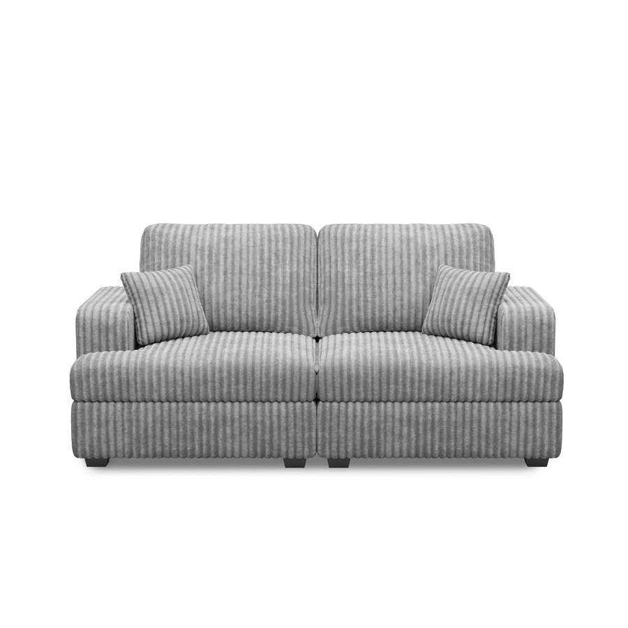 Frosted-Grey-/-Corduroy-Loveseat