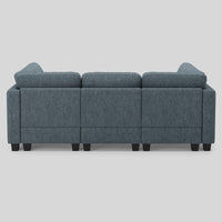 Bluish-Grey-/-Terry-3-Seat-Sleeper-Sofa