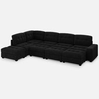 Obsidian-Black-/-Corduroy-6-Seat-L-Shaped-Sectional-with-2-Ottomans