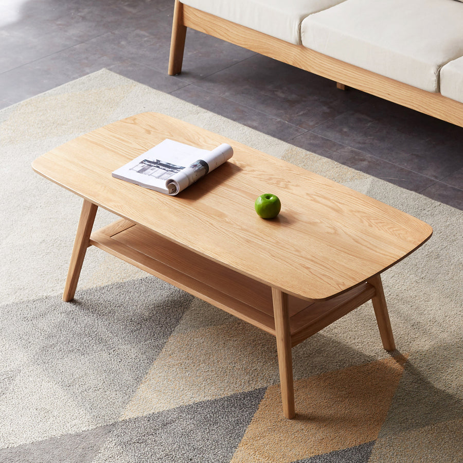Belffin-light-wood-coffee-table-with-bottom-storage-shelf-in-living-room